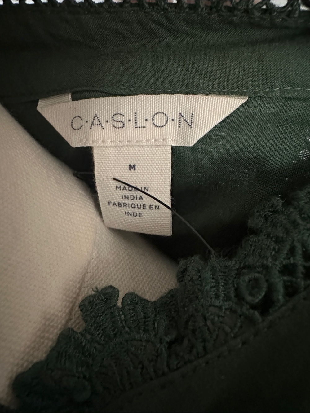 Caslon Lace Panel Long Sleeve Minidress New! - Picture 8 of 10